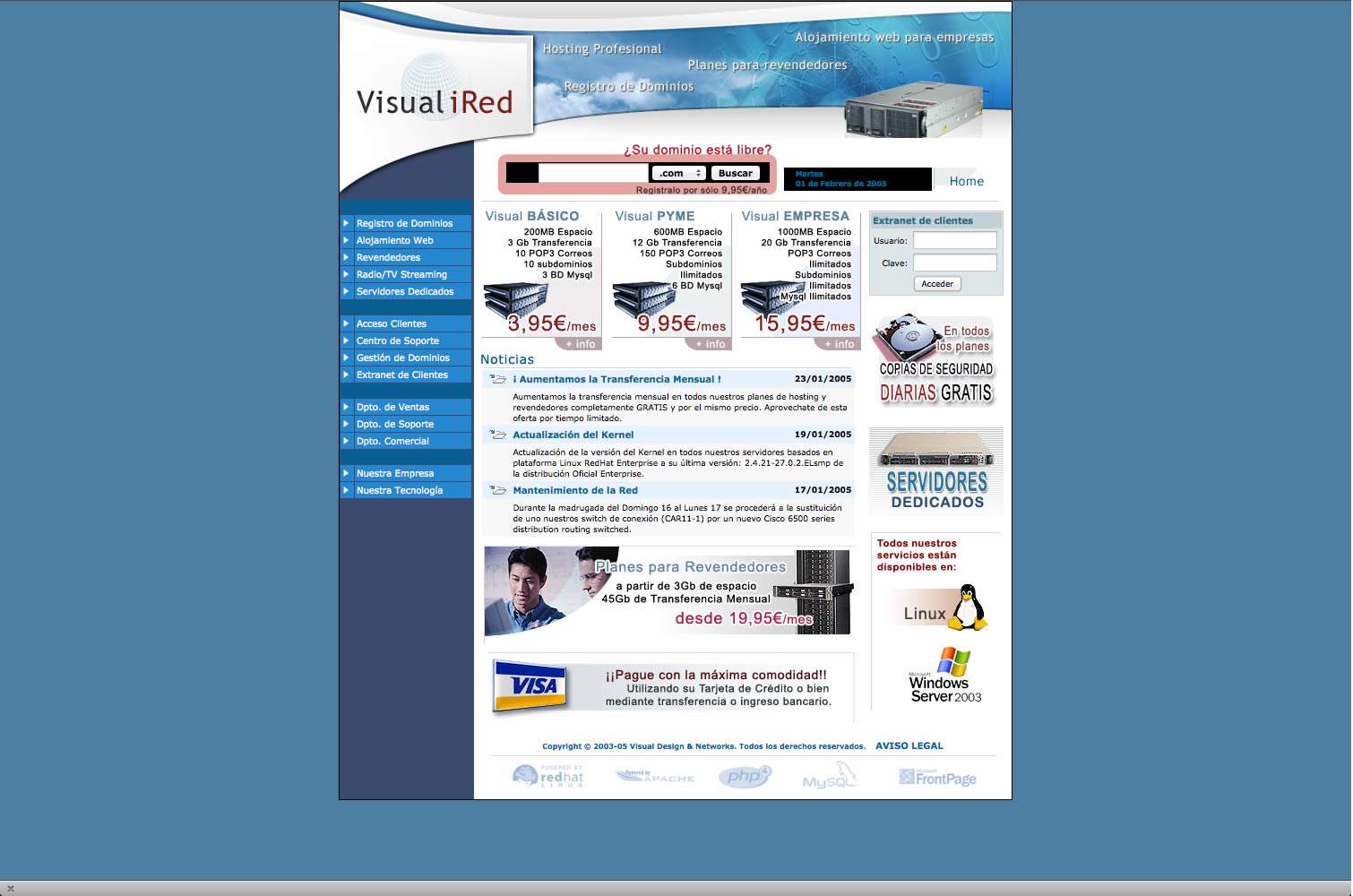 Web VisualiRed 2003